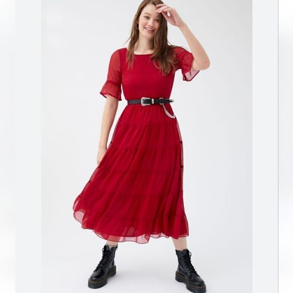 Urban Outfitters Red Maxi Dress - Picture 1 of 10